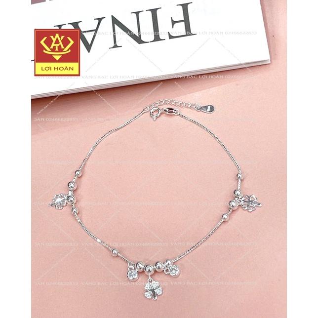 Lắc tay nữ bạc nguyên chất kiểu dáng nhẹ nhàng - Trang sức lợi Hoàn