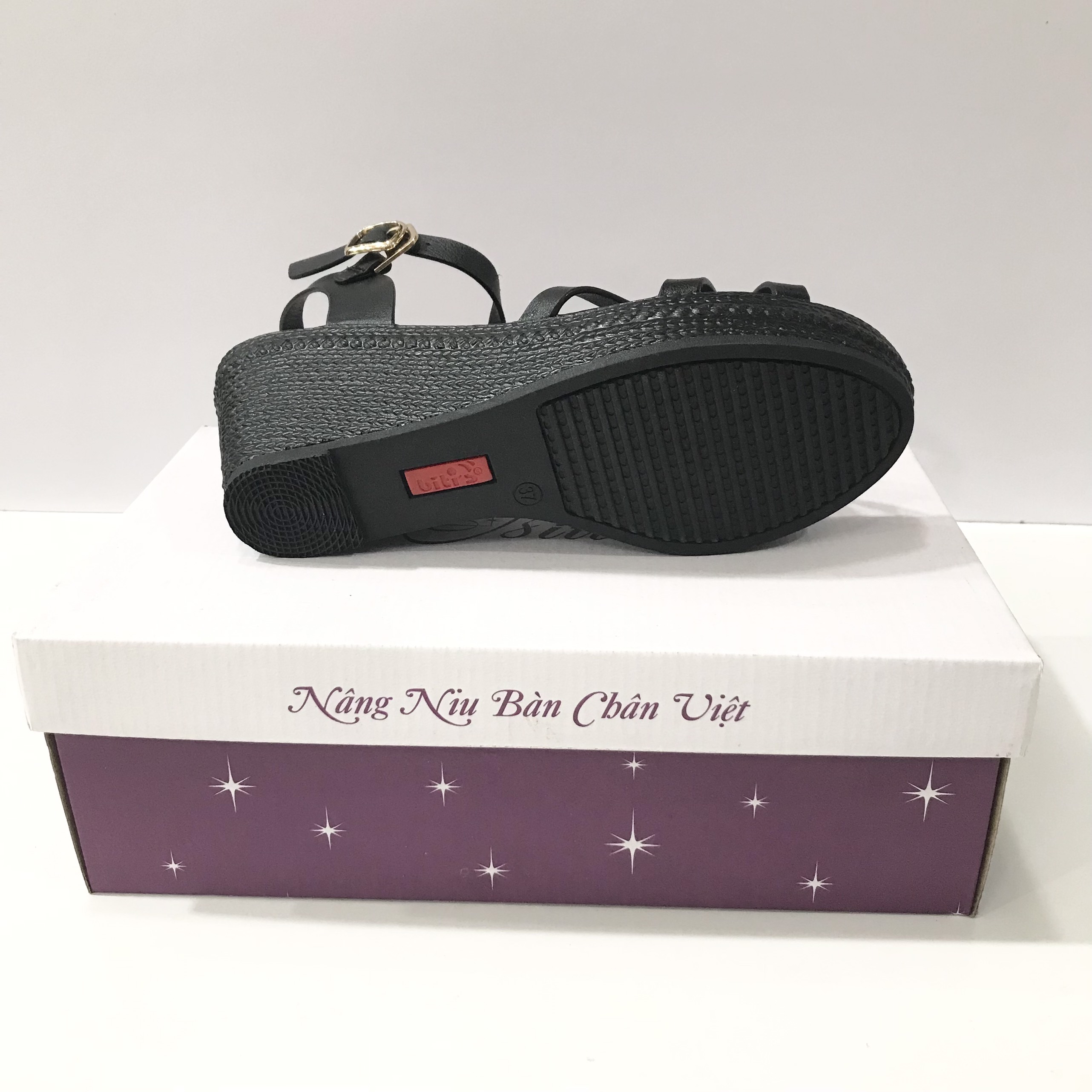 Sandal Nữ Đế Cao 7cm BPW000388DEN