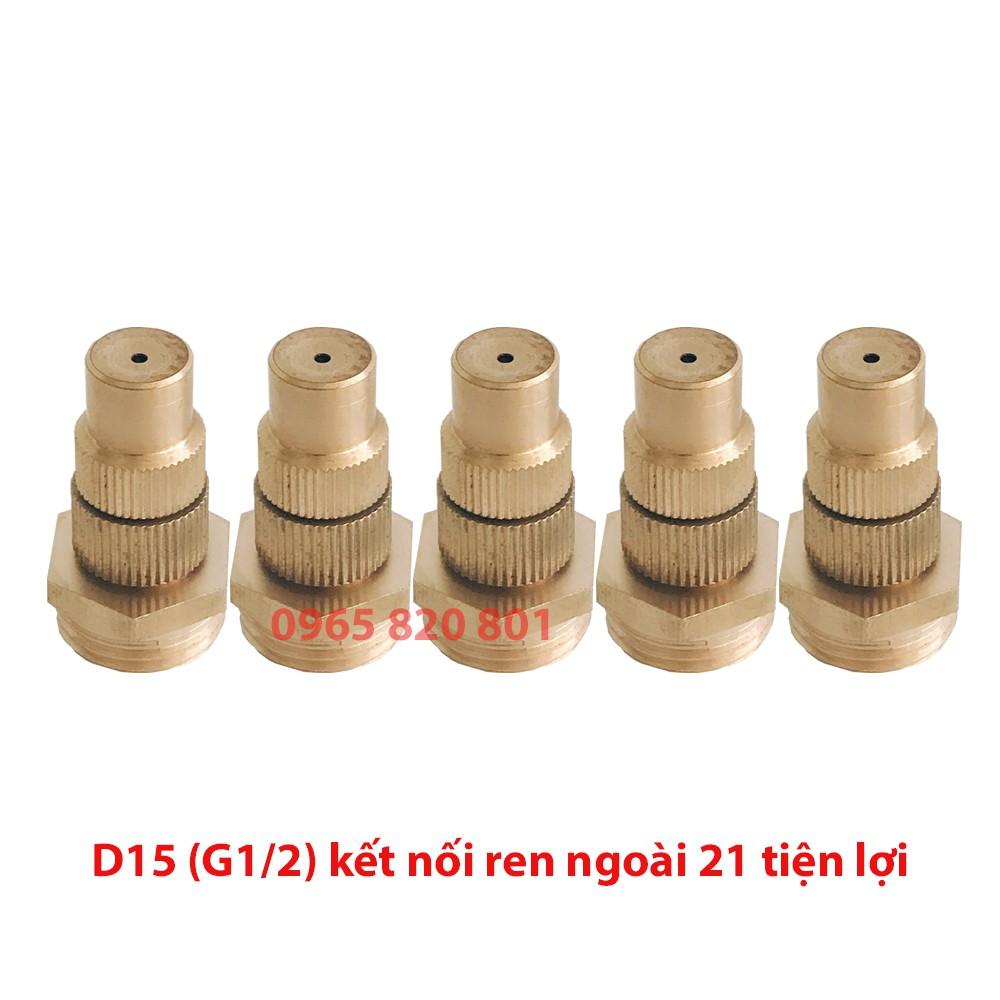 5 Đầu béc phun sương chống tắc chân ren 21