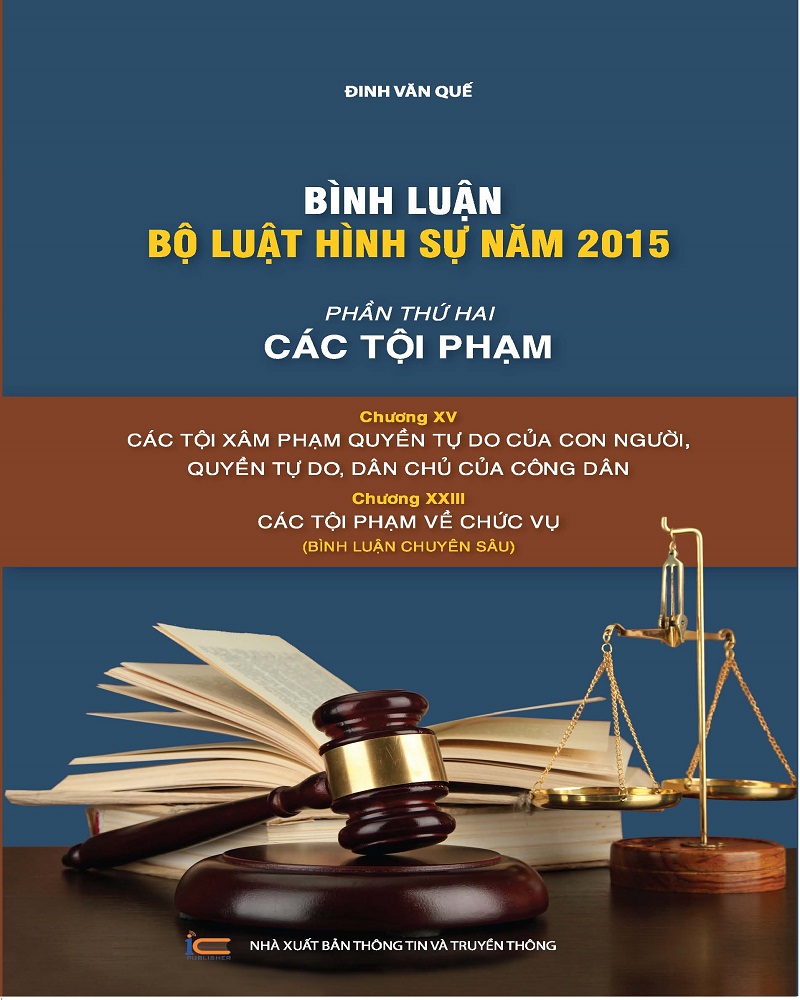 Combo 6 cuốn sách Bình luận Bộ luật hình sự 2015 của tác giả Đinh Văn Quế