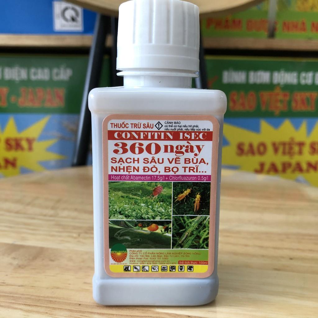 Chế phẩm vi sinh trừ sâu, bọ trĩ, nhện đỏ 360 ngày 100ml