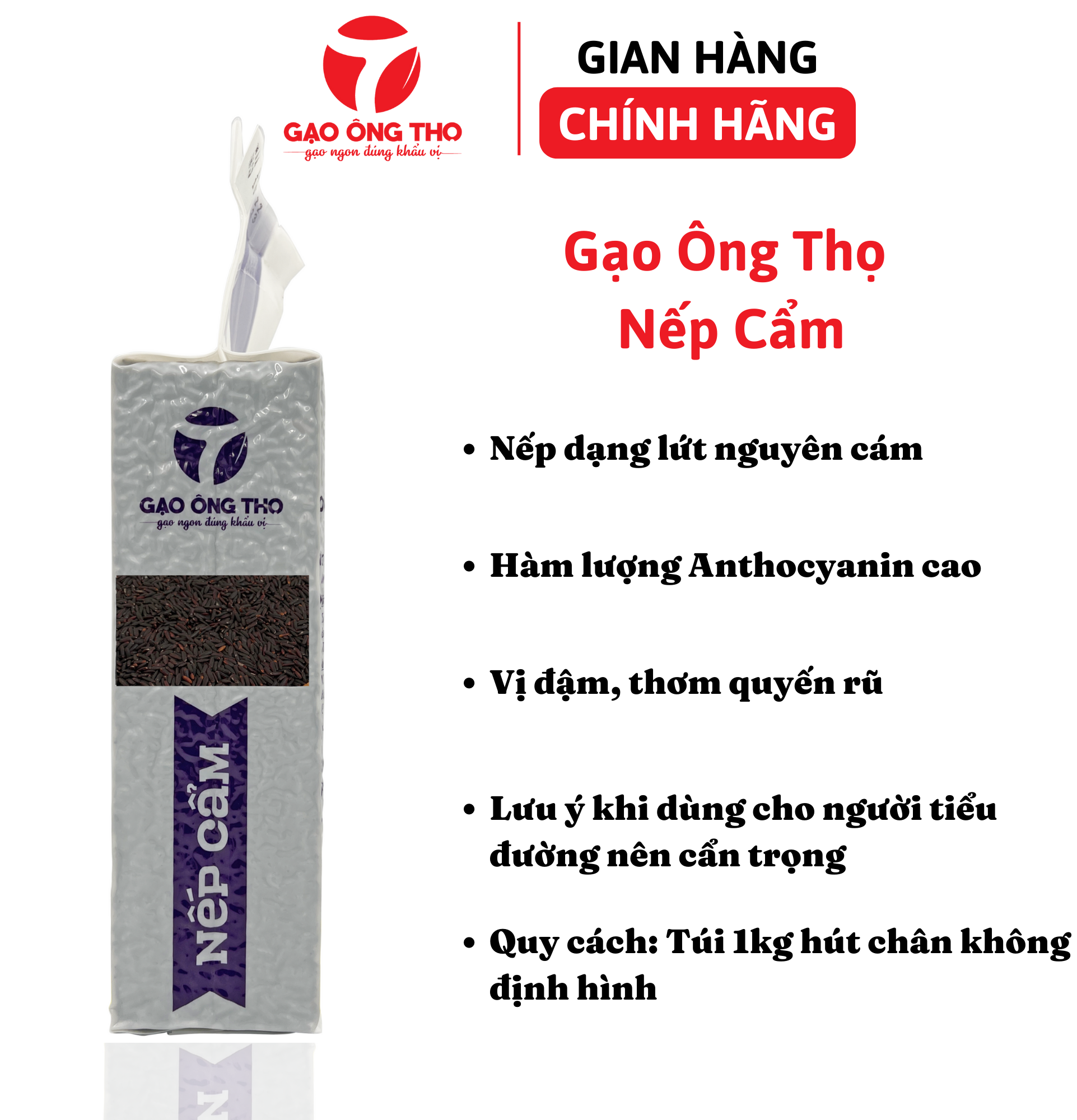 Gạo Ông Thọ - Nếp Cẩm