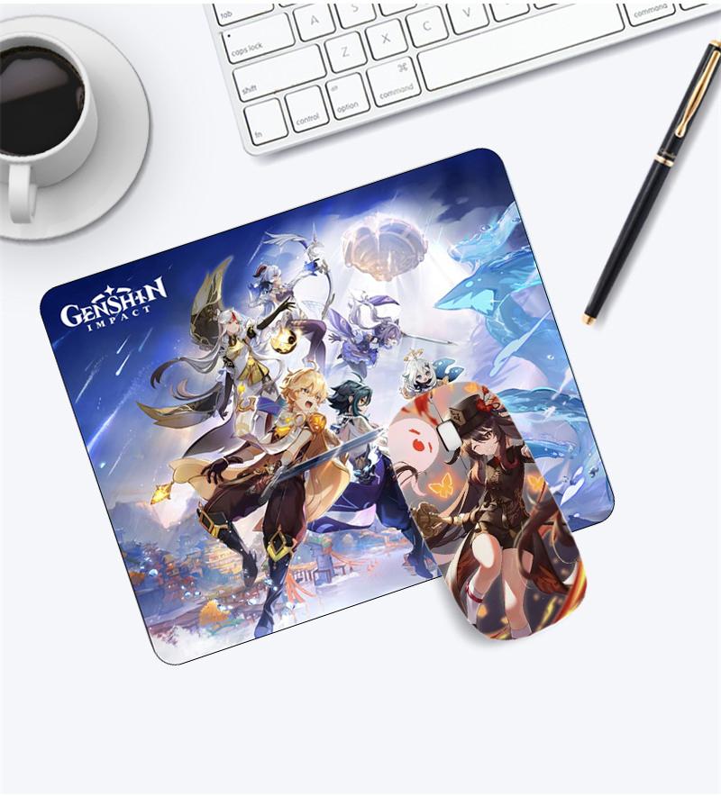 Anime Chuột Không Dây Game Thủ Genshin Tác Động Mause Máy Tính Chơi Game Sạc Chuột Hoạt Hình Cho Laptop Công Sở