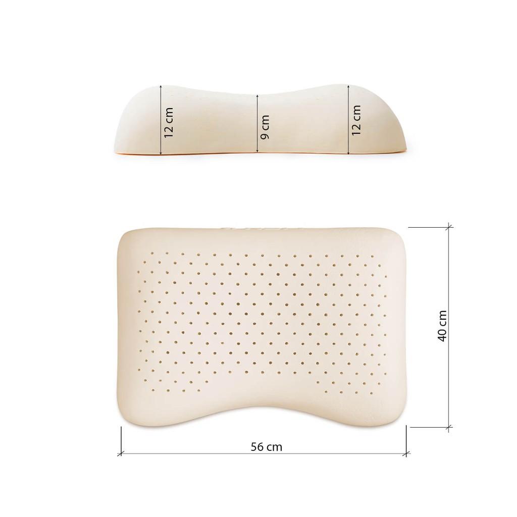 Gối cao su Liên Á Peanut 40x56x12cm
