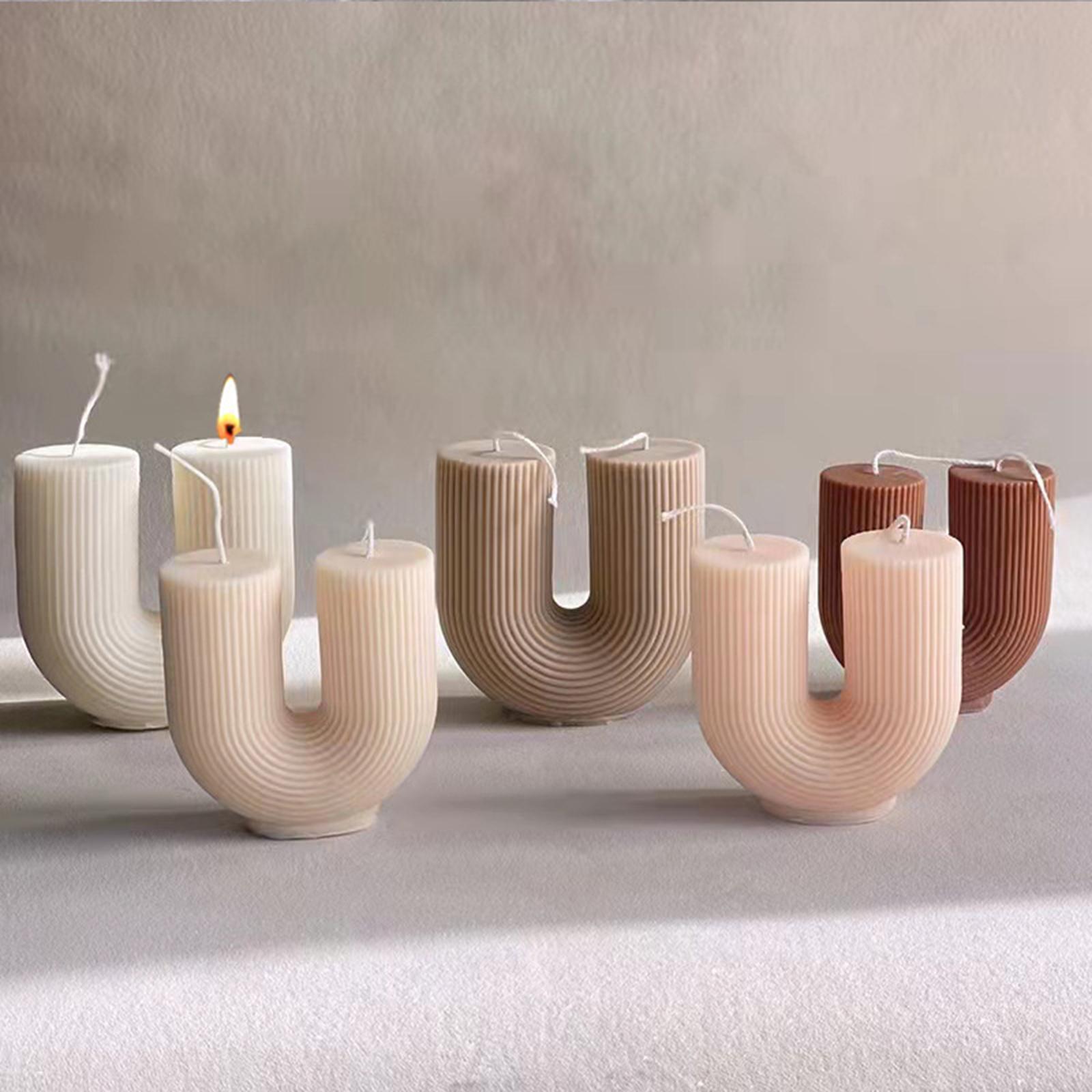 Geometric Scented Candles Home Decorative Soy Candle