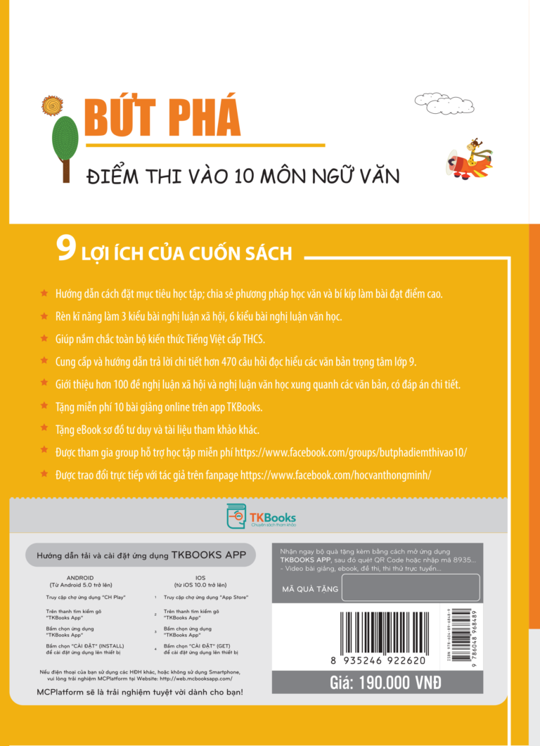 Bứt Phá Điểm Thi Vào 10 Môn Ngữ Văn - TKBooks