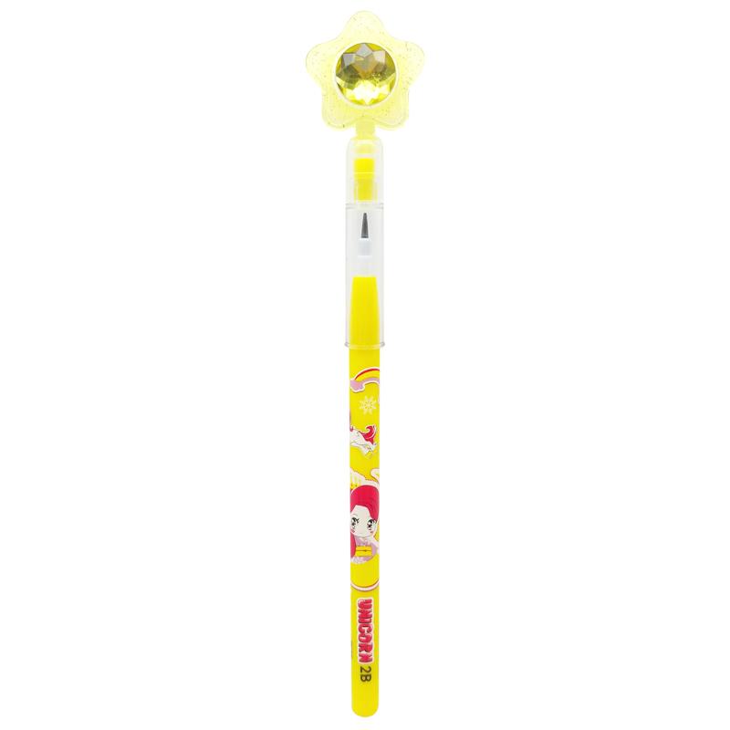 Bút Chì Khúc 2B Unicorn - Smart Kids PC18 (Màu Thân Bút Giao Ngẫu Nhiên)