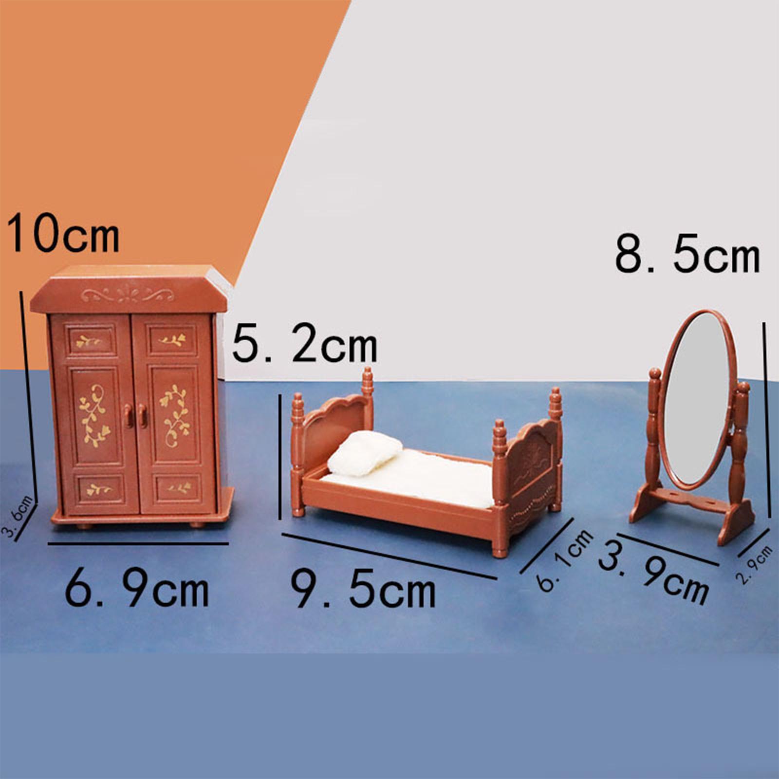 1/6 Scale Dollhouse Bedroom Dollhouse Decoration Landscape for Holiday Gifts