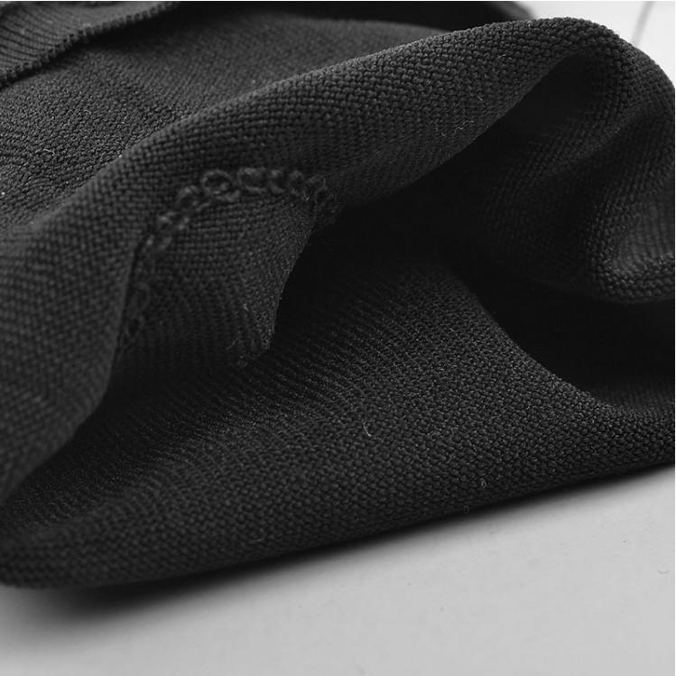 Găng tay vải polyester màu đen dùng trong nghi lễ, trưng bày và bán sản phẩm trang sức, phụ kiện, DIY