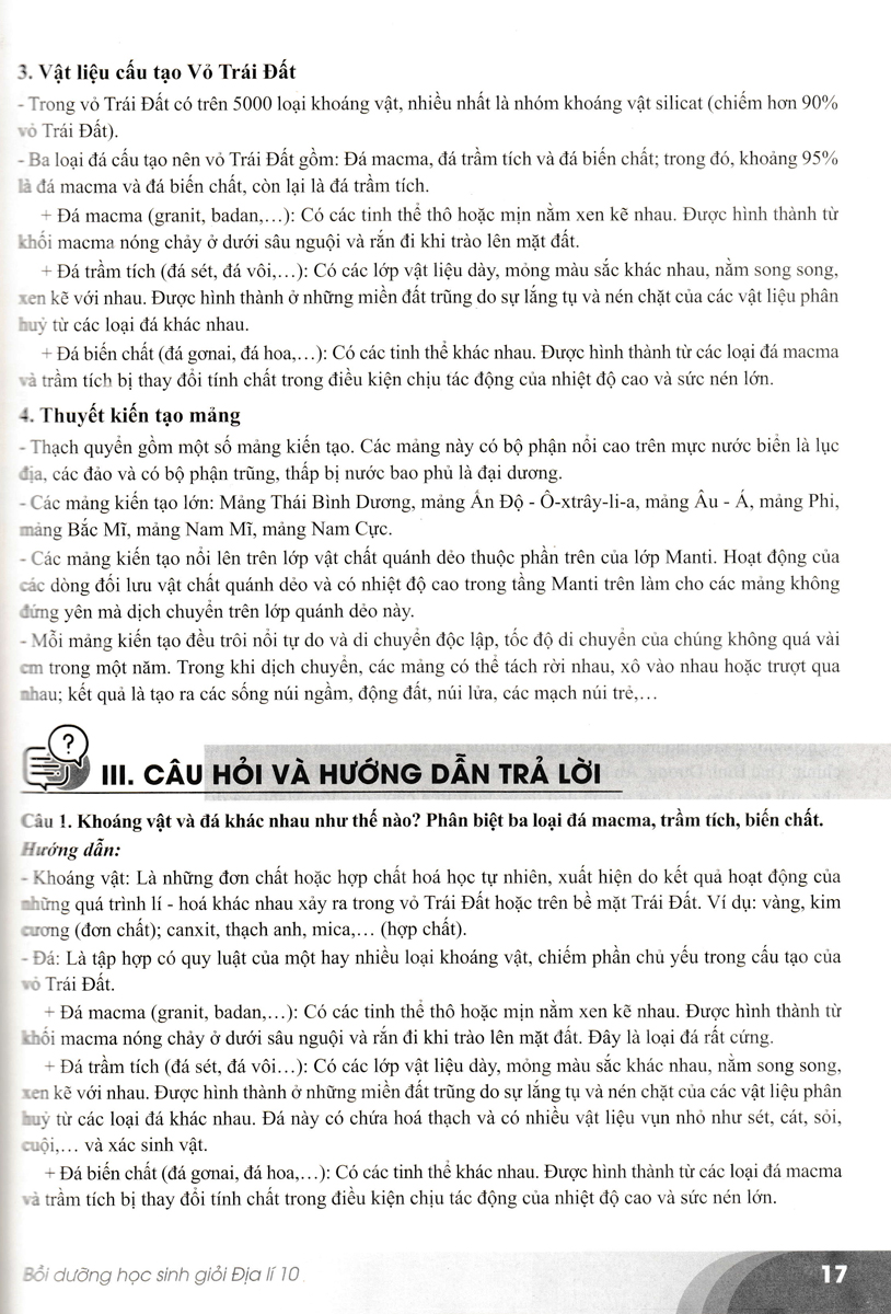 Bồi Dưỡng Học Sinh Giỏi Địa Lí 10