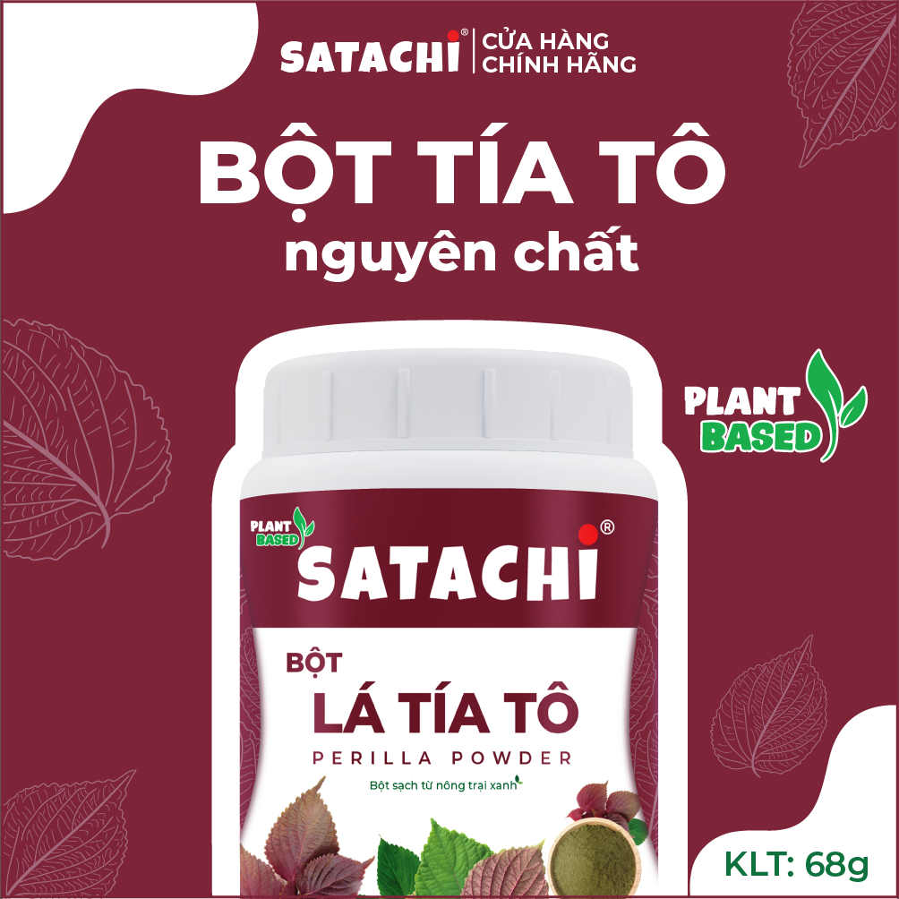 Bột Tía Tô SATACHI nguyên chất. Hộp 68g