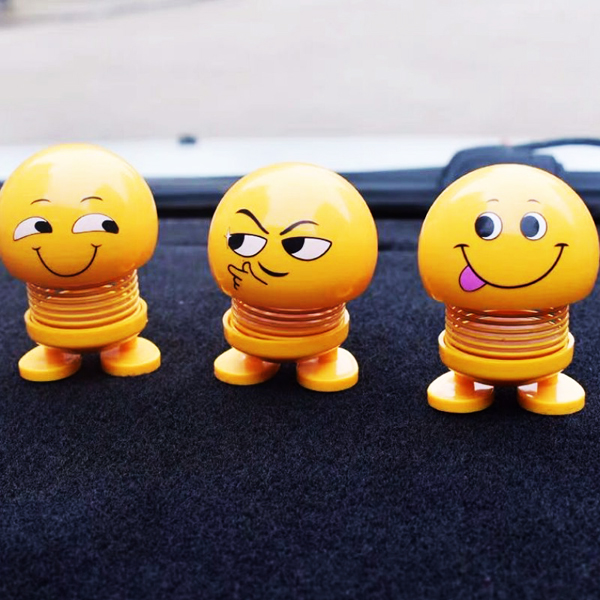 Bộ 2 Thú Nhún Lò Xo Mặt Cười Emoji (Giao Ngẫu Nhiên)