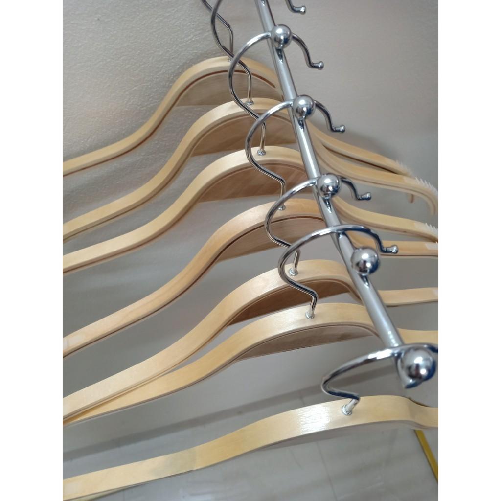 Móc treo quần áo gắn tường và cài thanh inox, mẫu 5 bi, 7bi, 9 bi, giá, kệ treo quần áo cho cửa hàng và shop thời trang