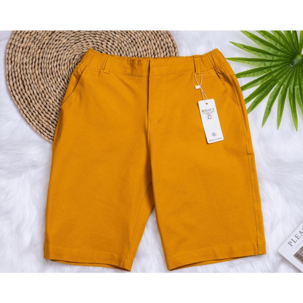 QUẦN LỬNG NGANG GỐI KAKI NỮ LOẠI BERMUDA VẢI TỐT THOÁNG KHÍ, MẶC MÁT MẺ ĐỦ MÀU ĐỦ SIZE PHÙ HỢP VỚI MỌI LỨA TUỔI