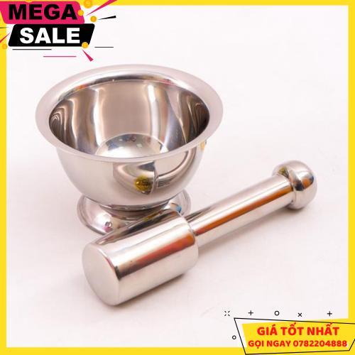 Bộ Chày Cối Inox Cao Cấp - Giao Hàng Toàn Quốc