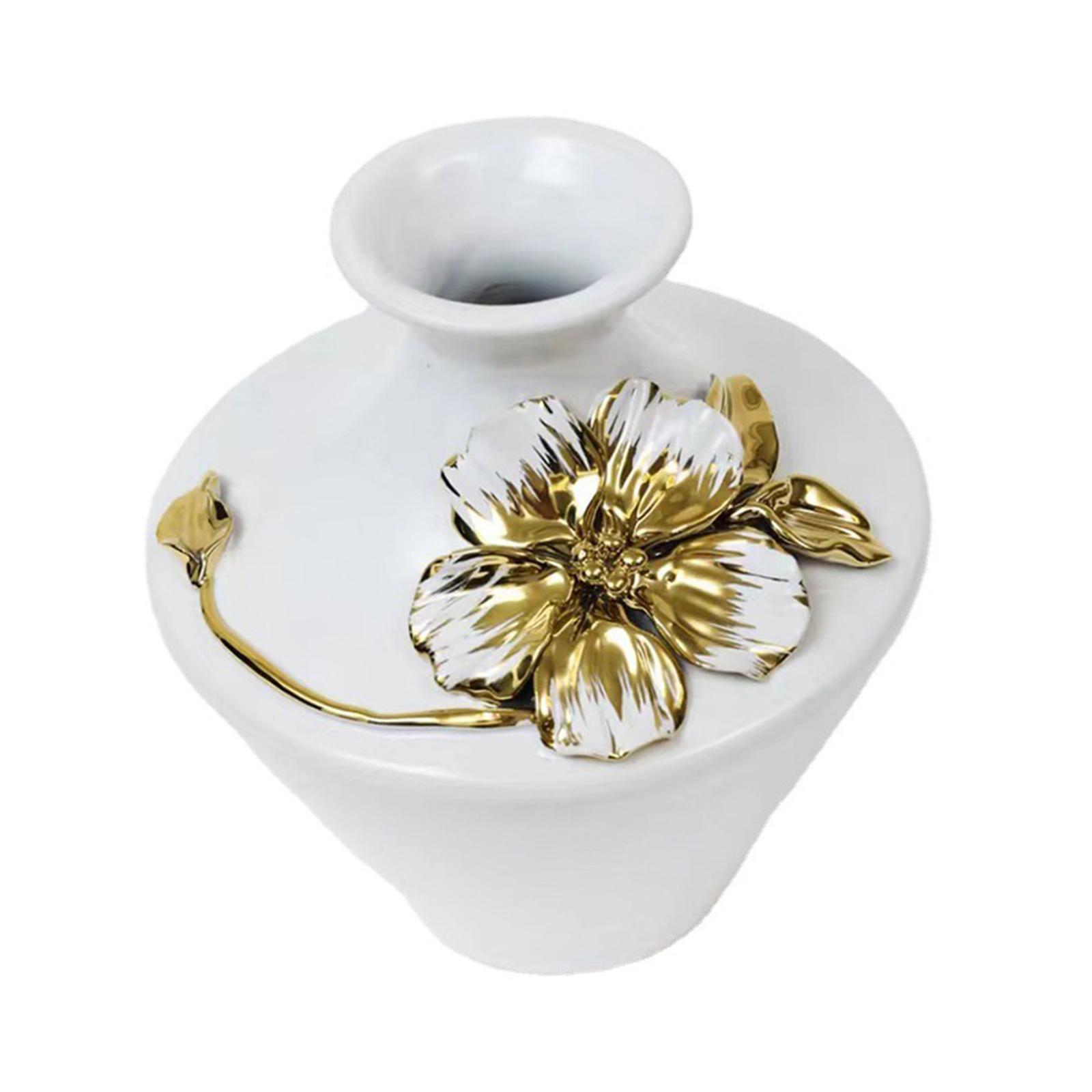 Minimalist Decorative Vase Flower Arrangement Pot for Shelf Mantel Farmhouse