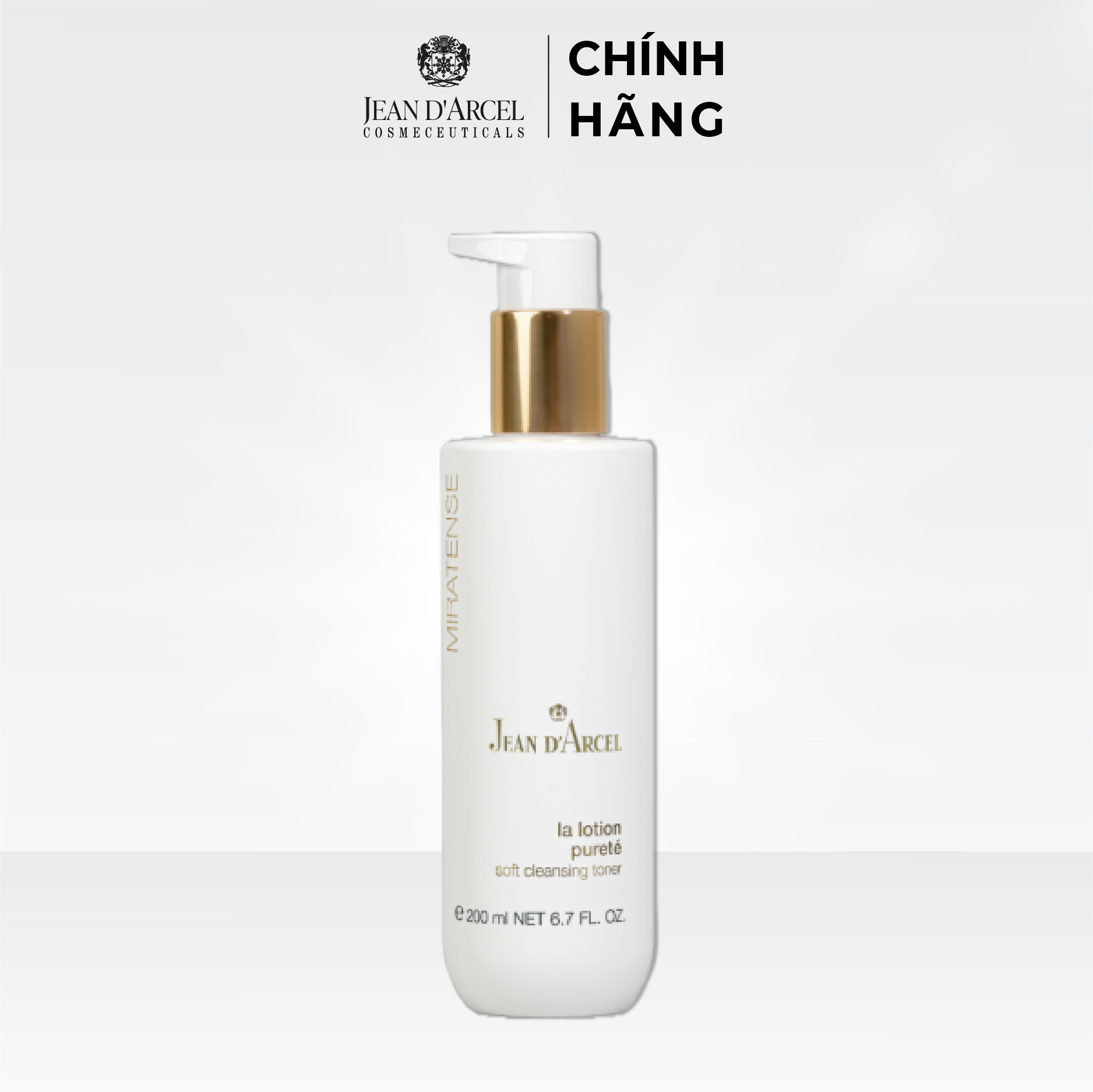 J91 Nước cân bằng phục hồi và trẻ hóa da Miratense - Soft Cleansing Toner (La Lotion Pureté) 200ml - Jean d'Arcel