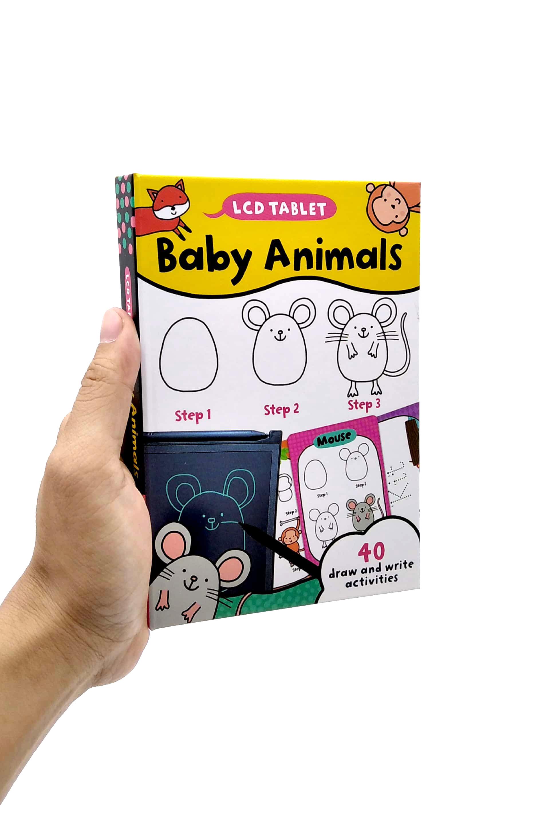 LCD Tablet &amp; Flashcards - Baby Animals