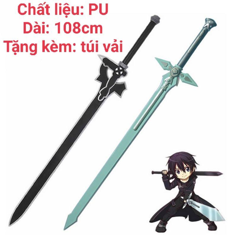 (Có Sẵn) Đạo Cụ Cầm Tay Của Kirito Thanh Elucidator Và Dark Repulser Bằng PU