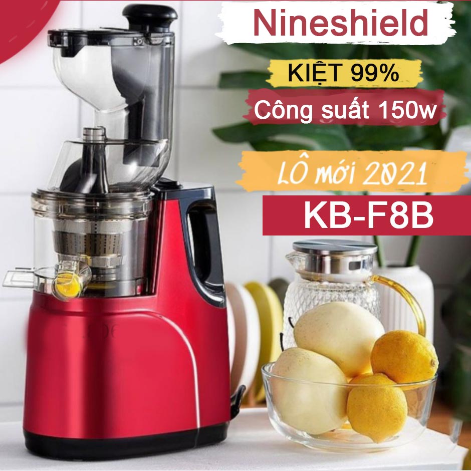 Máy ép chậm Nineshield KB-F8B Máy ép trái cây hoa quả nguyên trái