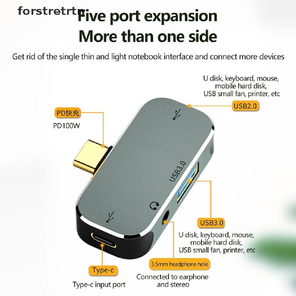 Forstretn Bộ Chia Cổng Type-c USB Hub Mở Rộng Đa Năng Chất Lượng Cao Tương Thích Với HDMI USB Hub EN