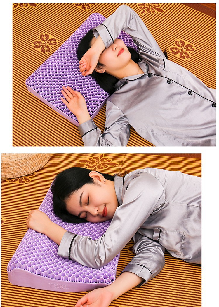 Gối ngủ chống đau cổ giúp ngủ ngon TPE HoneyComb Công Nghệ Nhật Bản đàn hồi tốt