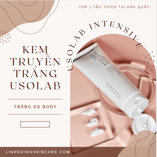 Kem truyền trắng da body Usolab Bio Intensive Light Cream 250ml