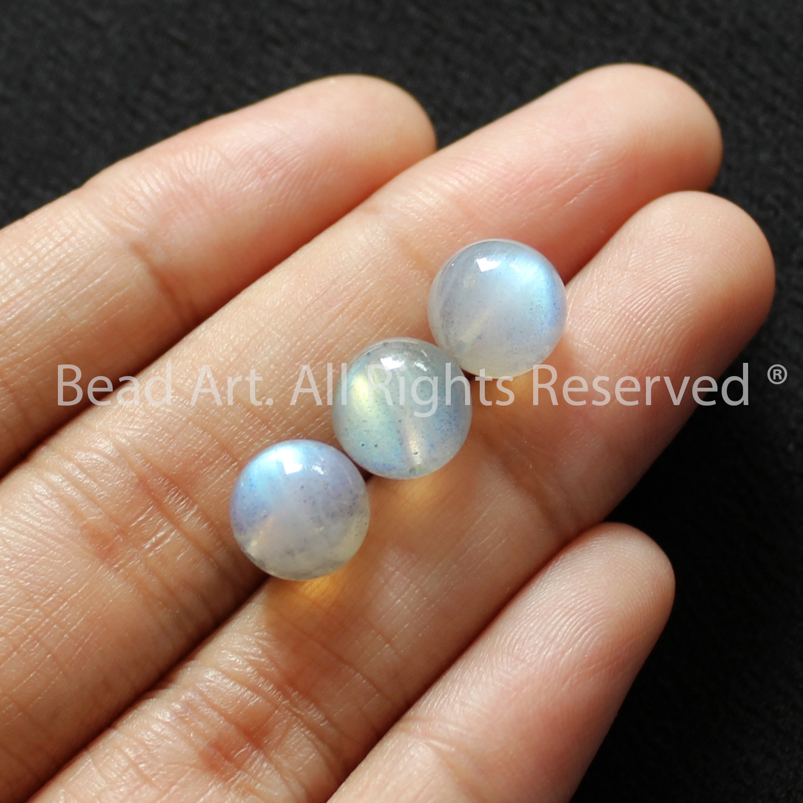 9MM Hạt Đá Labradorite Ánh Cầu Vồng Tự Nhiên Loại AB Làm Trang Sức, Phong Thuỷ, Chuỗi Hạt, Mọi Cung Mệnh - Bead Art