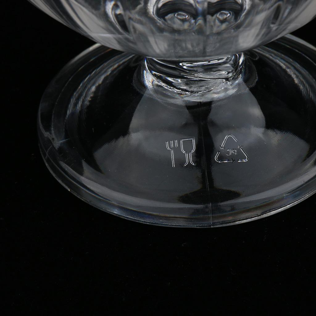 Clear Acrylic Ice Cream Cup Sundae Cup Fruit Dessert Bowl Milkshake Cup #1