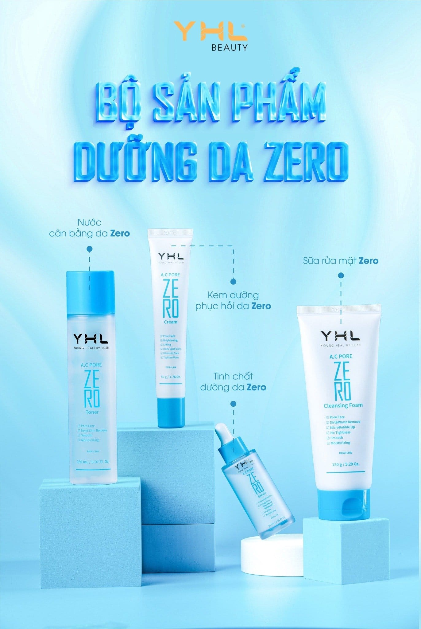 Kem dưỡng ZERO YHL Hàn Quốc 30ml giúp làm trắng da giảm vết nám đồi mồi trên da