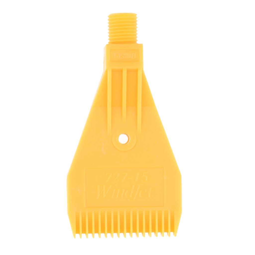 30x 1-Hole ABS Plastic 1/4 Air Knife Jet Washer Spray Nozzles Yellow 48mm