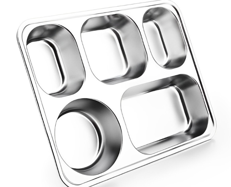 KHAY CƠM PHẦN 5 NGĂN INOX