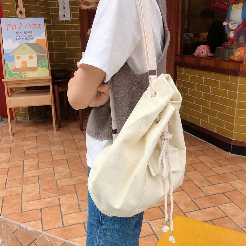 TÚI VẢI ULZZANG TÚI BAO TỬ ULZZANG ĐEO MỘT BÊN HOẶC DEO CHÉO