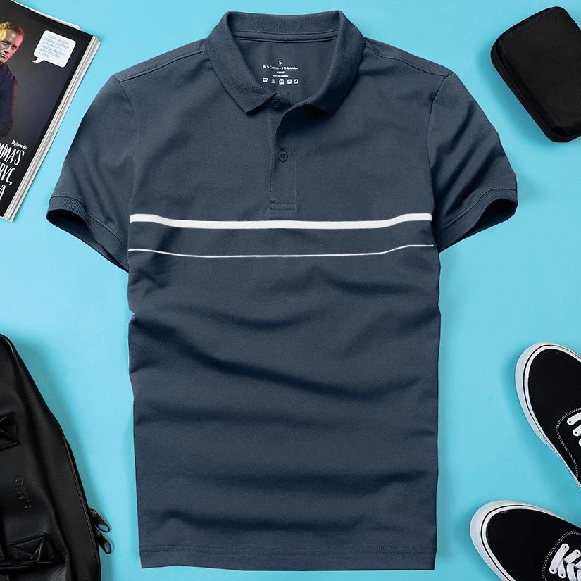 - Áo thun nam POLO thiết kế vải cá sấu cotton cao cấp ngắn tay cực sang trọng lịch lãm