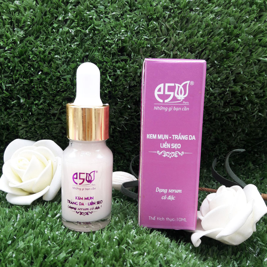 Kem mụn trắng da liền sẹo E5 -10 ml (serum cô đặc)