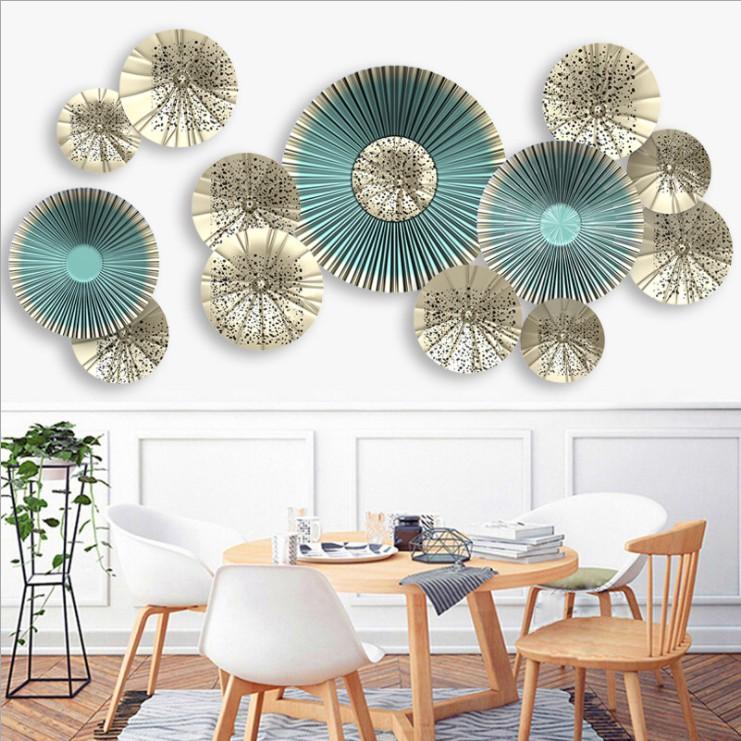 Decal dán tường trang trí - LÁ SEN XANH HIỆN ĐẠI SẮC NÉT