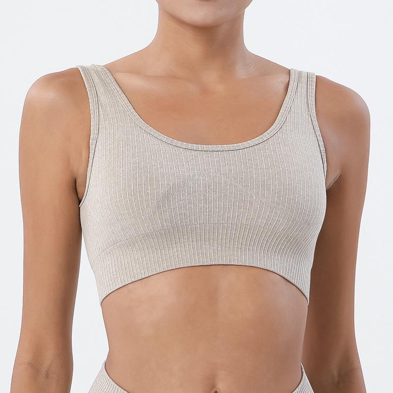 Thể Thao Nữ Top Liền Mạch Gân Mềm Push Up Bra Không Nội Y Nữ Lót Bralette Hở Lưng Áo Ngực Thể Thao