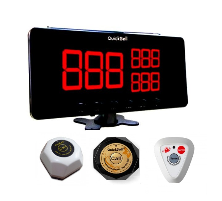 Bộ chuông gọi phục vụ không dây Quickbell S101 cho nhà hàng, quán cà phê...