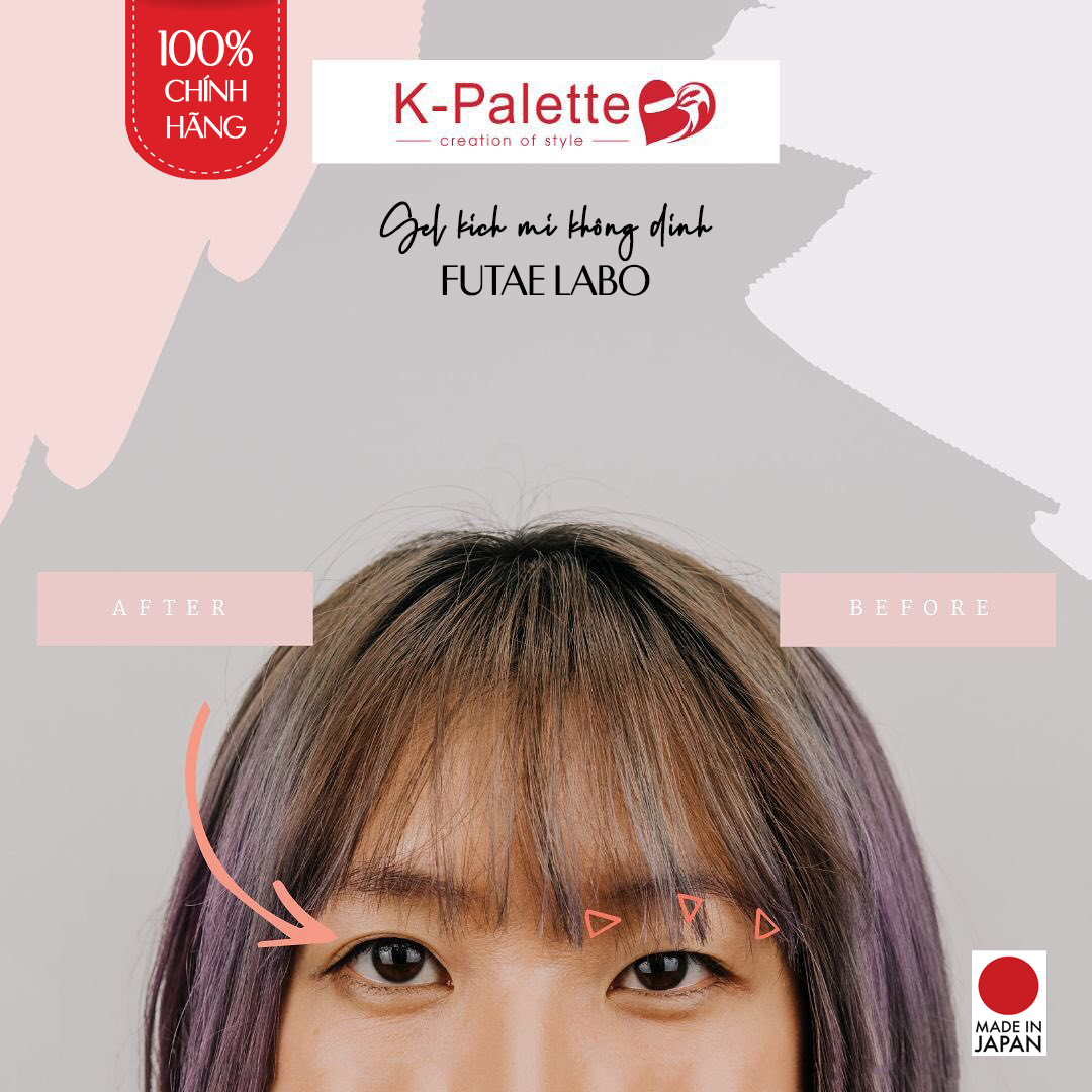 Keo Dán Kích 2 Mí Nhật Bản K-Palette Real Double Eyelid, Gel Trong Suốt, Chống Nước, Nhanh Khô