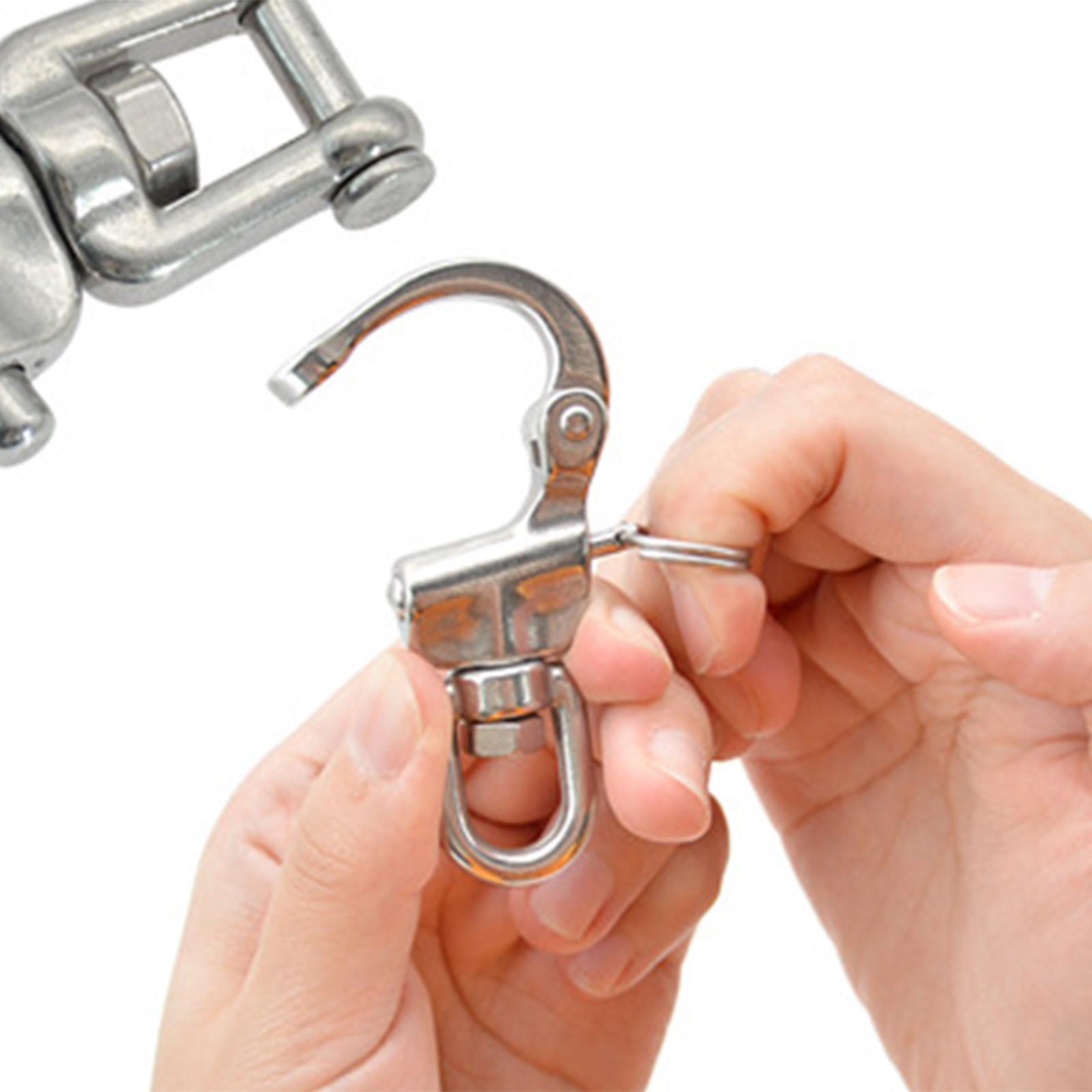 Swivel Eye Snap Shackles Boat Stainless Steel Locking Rigging Spinnaker