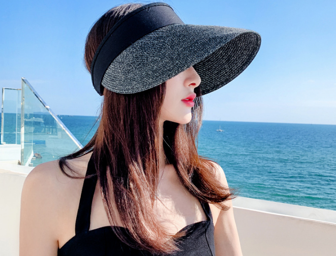 Mũ chống nắng vành nửa đầu phong cách Hàn, nón đi nắng nữ cao cấp