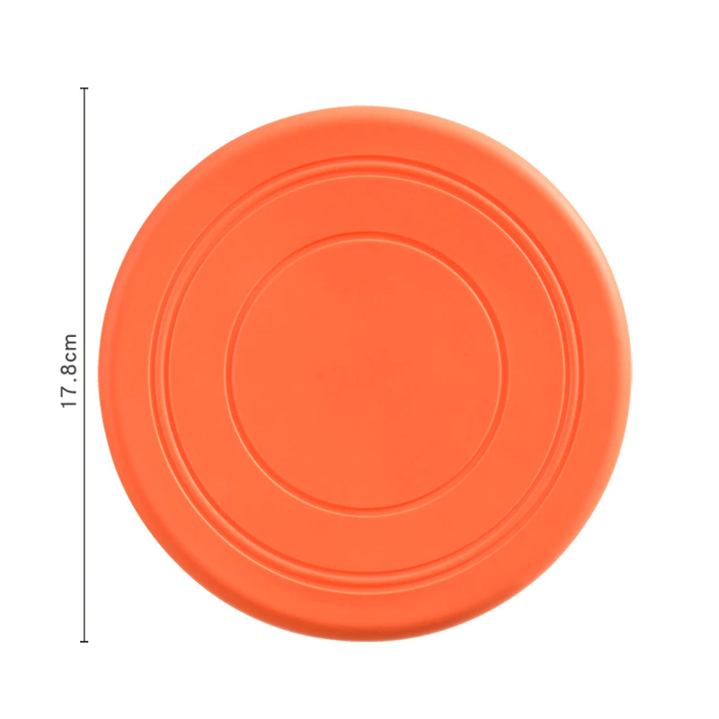 Dĩa bay nhựa dẻo cho chó mèo - GENYO toy fly disk for pet 002 ( màu giao ngẫu nhiên )