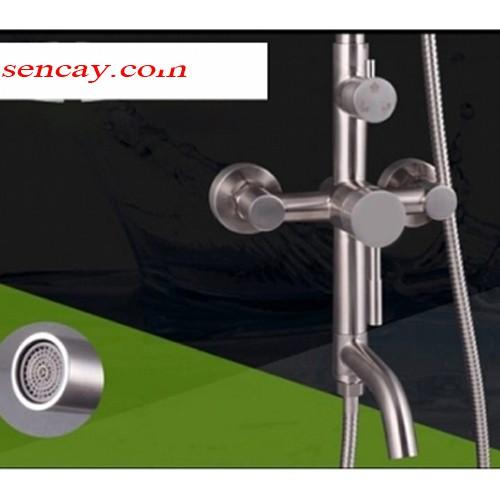 Sen cây tắm nóng lạnh inox 304