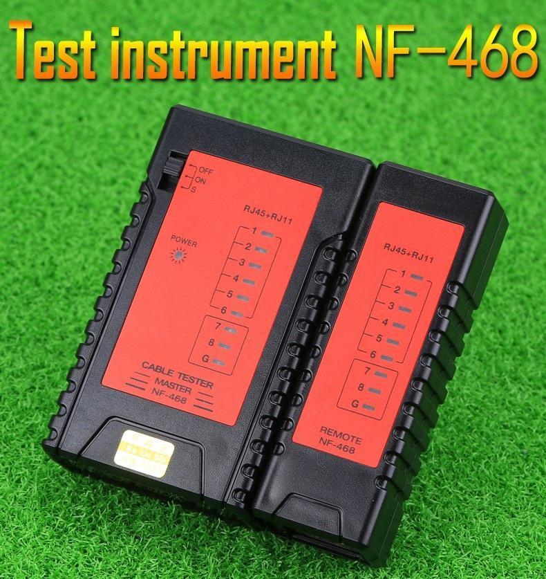 Máy kiểm tra cáp mạng đa năng Noyafa NF-468 cao cấp + Kìm bấm mạng 868G và Hộp 100 đầu mạng RJ45