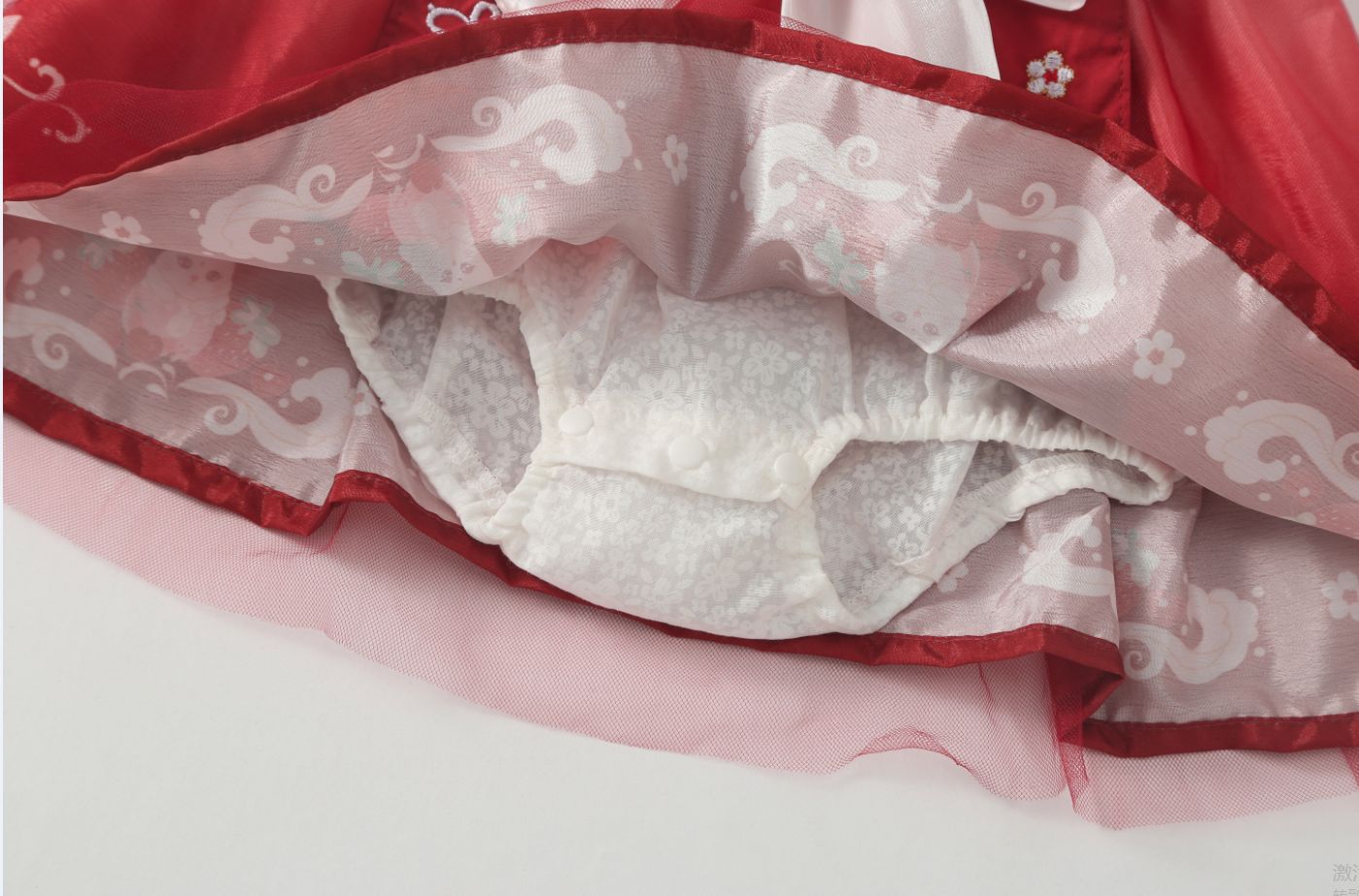 Đầm sơ sinh cho bé gái phong cách trung hoa mặc lễ tết đẹp size 5-12kg hàng Quảng Châu (kèm nón)