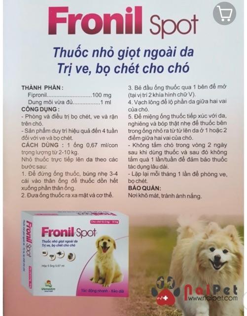 Tuýp Giỏ Gáy Trị Ve Rận Chó Mèo Vemedim - Nhỏ Gáy