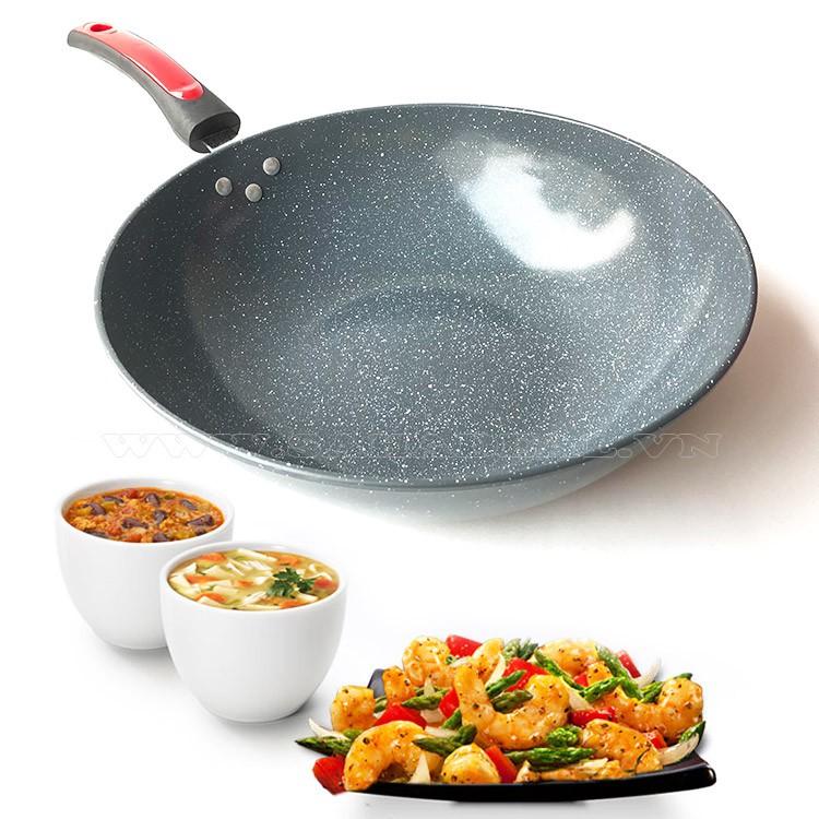 Chảo Đá Sâu Lòng 32cm( dùng được bếp từ) - GDHN Loại Tốt