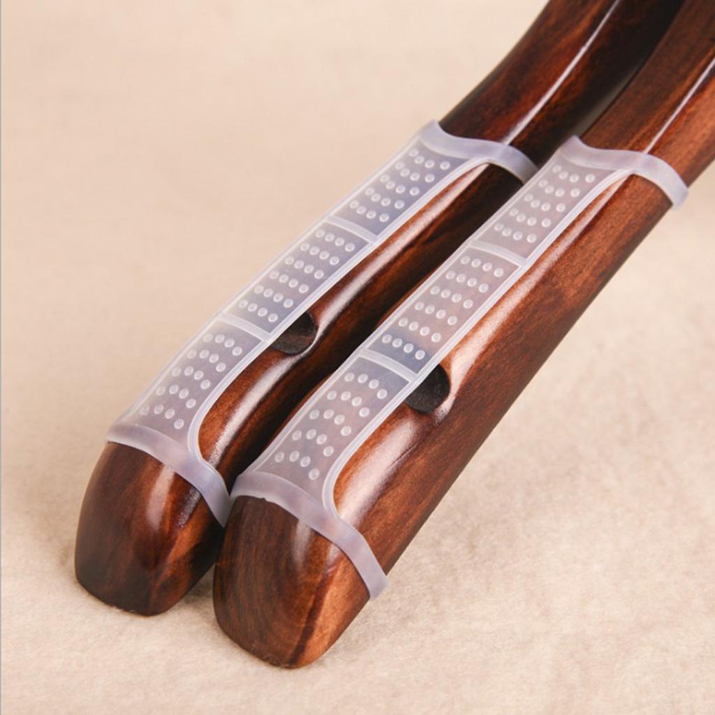 50Pcs Non-Slip Silicone Clothes Hanger Grips Clothing Hanger Strips