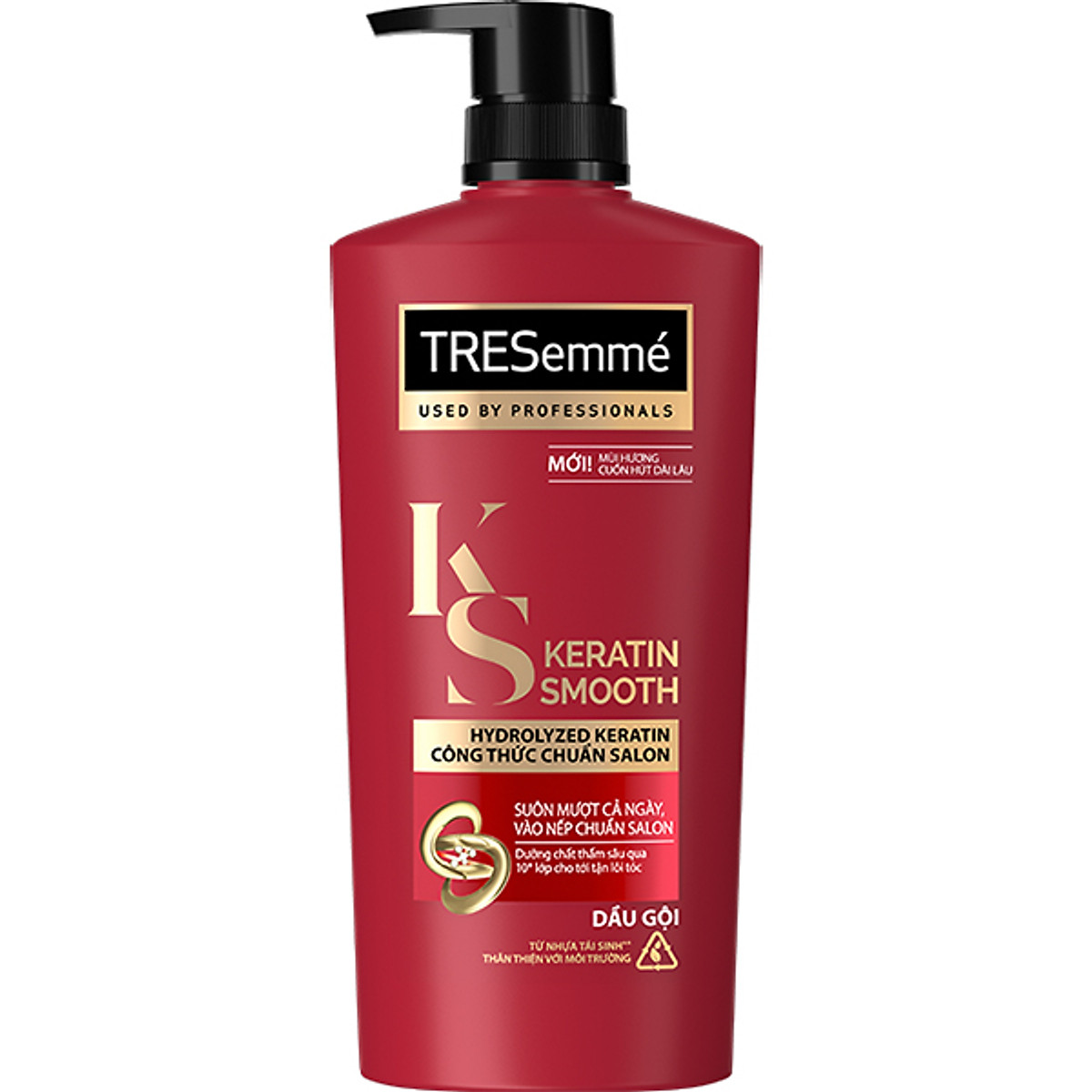 Dầu Gội Tresemmé Keratin Smooth Tinh Dầu Argan Và Keratin Vào Nếp Suôn Mượt