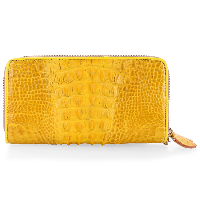 Ví nữ da cá sấu nhiều loại màu vàng nghệ HJ93253-3282-3296-3298-3299